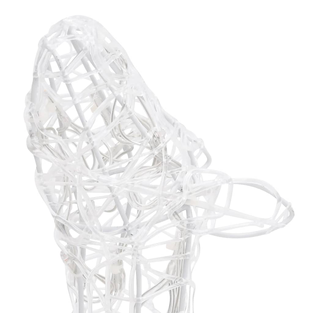 Julereinsdyrfamilie Akryl 160 Led 160 Cm Blå