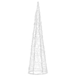 Dekorativ Led-Lyskjegle Akryl Blå 60 Cm