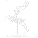 Julereinsdyr Og Slede I Akryl 260X21X87 Cm Varm Hvit