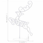 Julereinsdyr Og Slede I Akryl 260X21X87Cm Kald Hvit