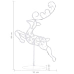 Julereinsdyr Og Slede I Akryl 260X21X87Cm Flerfarget