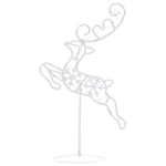 Julereinsdyr Og Slede I Akryl 260X21X87Cm Flerfarget