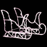 Reinsdyr Og Slede Julepynt 160 Lysdioder 130 Cm Akryl