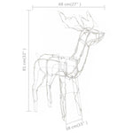 Julelysdekorasjon Reinsdyr 3 Deler 229 Leds