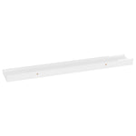 Vegghyller 2 Stk Høyglans Hvit 60X9X3 Cm