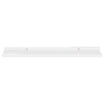 Vegghyller 2 Stk Høyglans Hvit 60X9X3 Cm