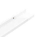 Vegghyller 2 Stk Høyglans Hvit 60X9X3 Cm