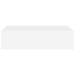 Veggmontert Skuffehylle Hvit 40X23,5X10 Cm Mdf