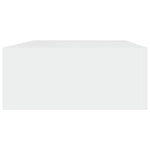 Veggmontert Skuffehylle Hvit 40X23,5X10 Cm Mdf