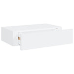 Veggmontert Skuffehylle Hvit 40X23,5X10 Cm Mdf