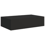 Veggmontert Skuffehylle Svart 40X23,5X10 Cm Mdf