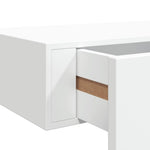 Veggmontert Skuffehylle Hvit 60X23,5X10 Cm Mdf