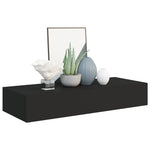 Veggmontert Skuffehylle Svart 60X23,5X10 Cm Mdf