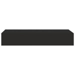 Veggmontert Skuffehylle Svart 60X23,5X10 Cm Mdf
