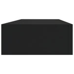Veggmontert Skuffehylle Svart 60X23,5X10 Cm Mdf
