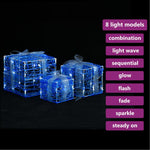 Dekorative Julegaveesker 3 Stk Akryl Kaldhvitt