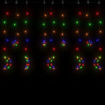 Lysslynge Stjerne Og Måne Med Fjernkontroll 138 Led Flerfarget