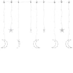 Lysslynge Stjerne Og Måne Med Fjernkontroll 345 Led Kaldhvit