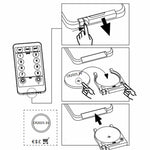 Lysslynge Stjerne Og Måne Med Fjernkontroll 345 Led Blå