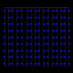 Led-Eventyrlysgardin 3X3M 300 Led Blå 8 Funksjoner
