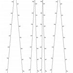 Soldrevne Lysslynger 2Stk 2X200 Led Blå Innendørs Utendørs