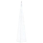 Dekorativ Led-Lyskjegle I Akryl Kaldhvit 90 Cm