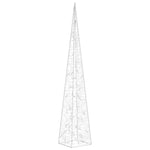 Dekorativ Led-Lyskjegle I Akryl Blå 120 Cm