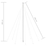 Led Juletre Innendørs Utendørs 1300 Leds Kald Hvit 8 M
