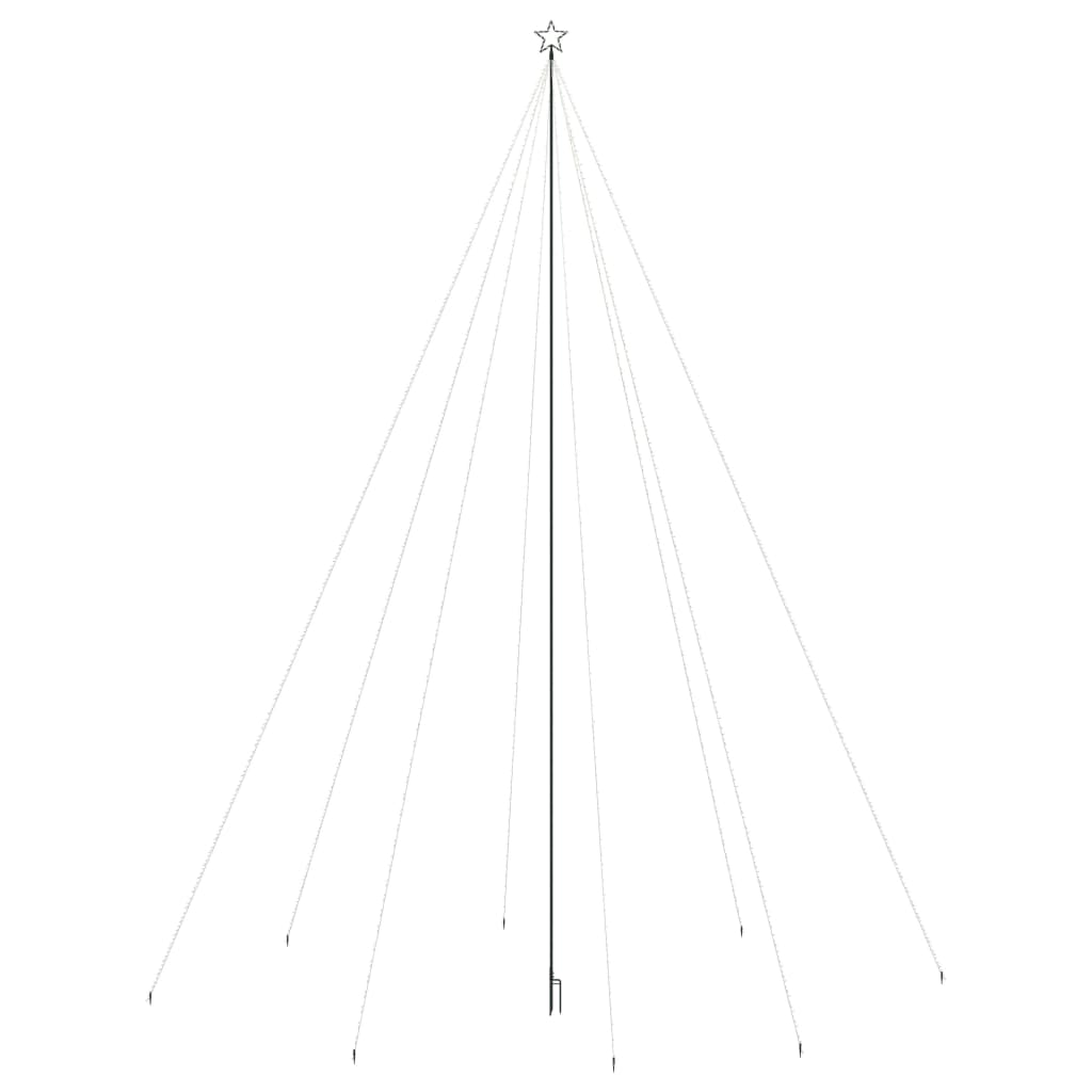 Led Juletre Innendørs Utendørs 1300 Led Fargerike 8 M