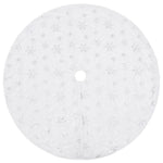 Luksuriøst Juletreskjørt Hvit 150 Cm Fuskepels