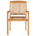 Stablebare Hagestoler 4 Stk Heltre Teak