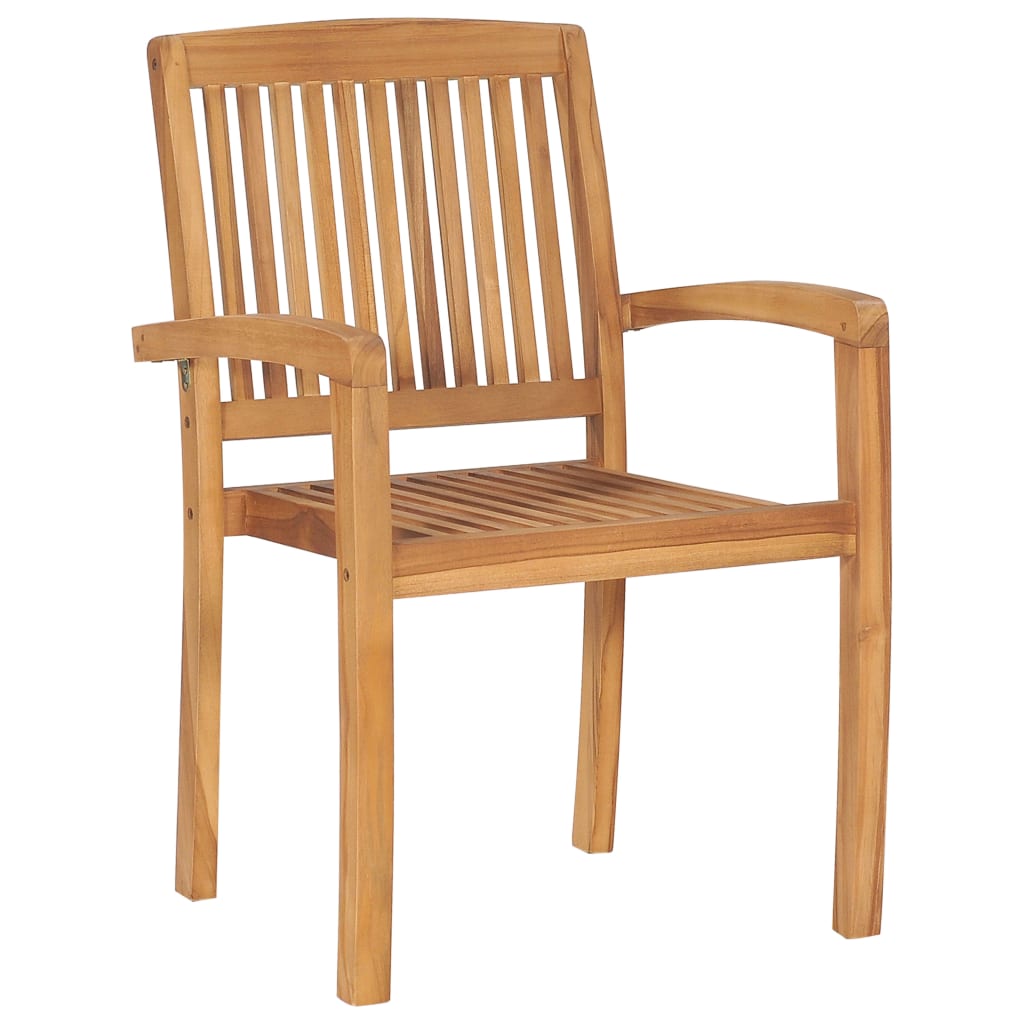 Stablebare Hagestoler 6 Stk Heltre Teak