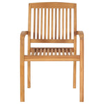 Stablebare Hagestoler 6 Stk Heltre Teak