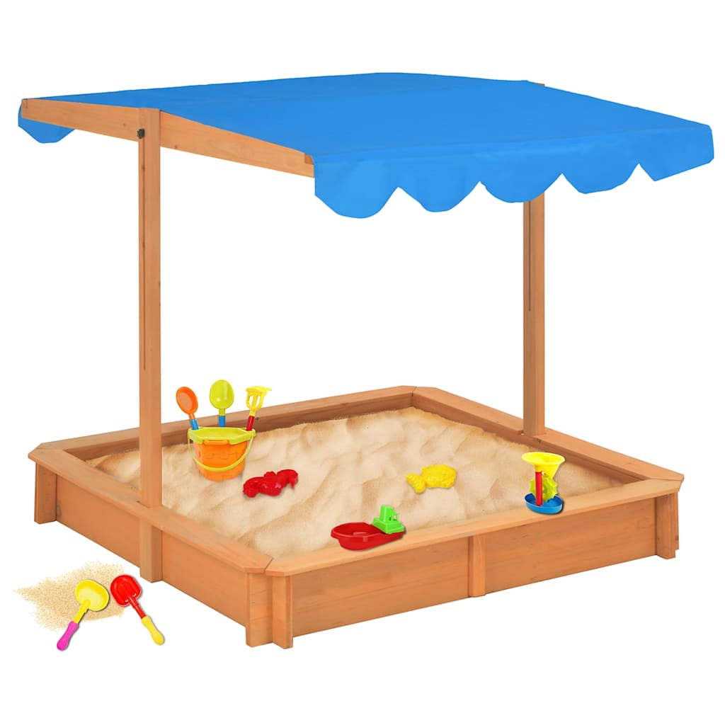 Sandkasse Med Justerbart Tak Gran 115X115X115 Cm