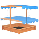 Sandkasse Med Justerbart Tak Gran 115X115X115 Cm