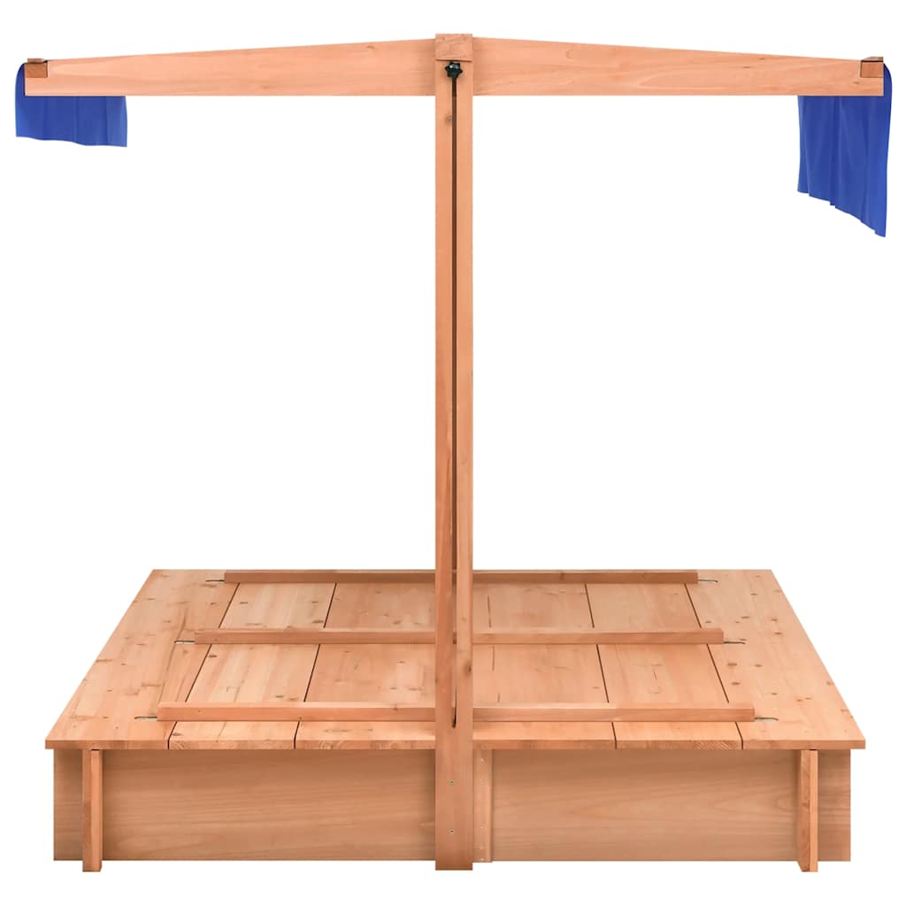Sandkasse Med Tak Gran 112X112X112 Cm