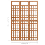 Romdeler/Espalier 3 Paneler Heltre Gran 121X180,5 Cm