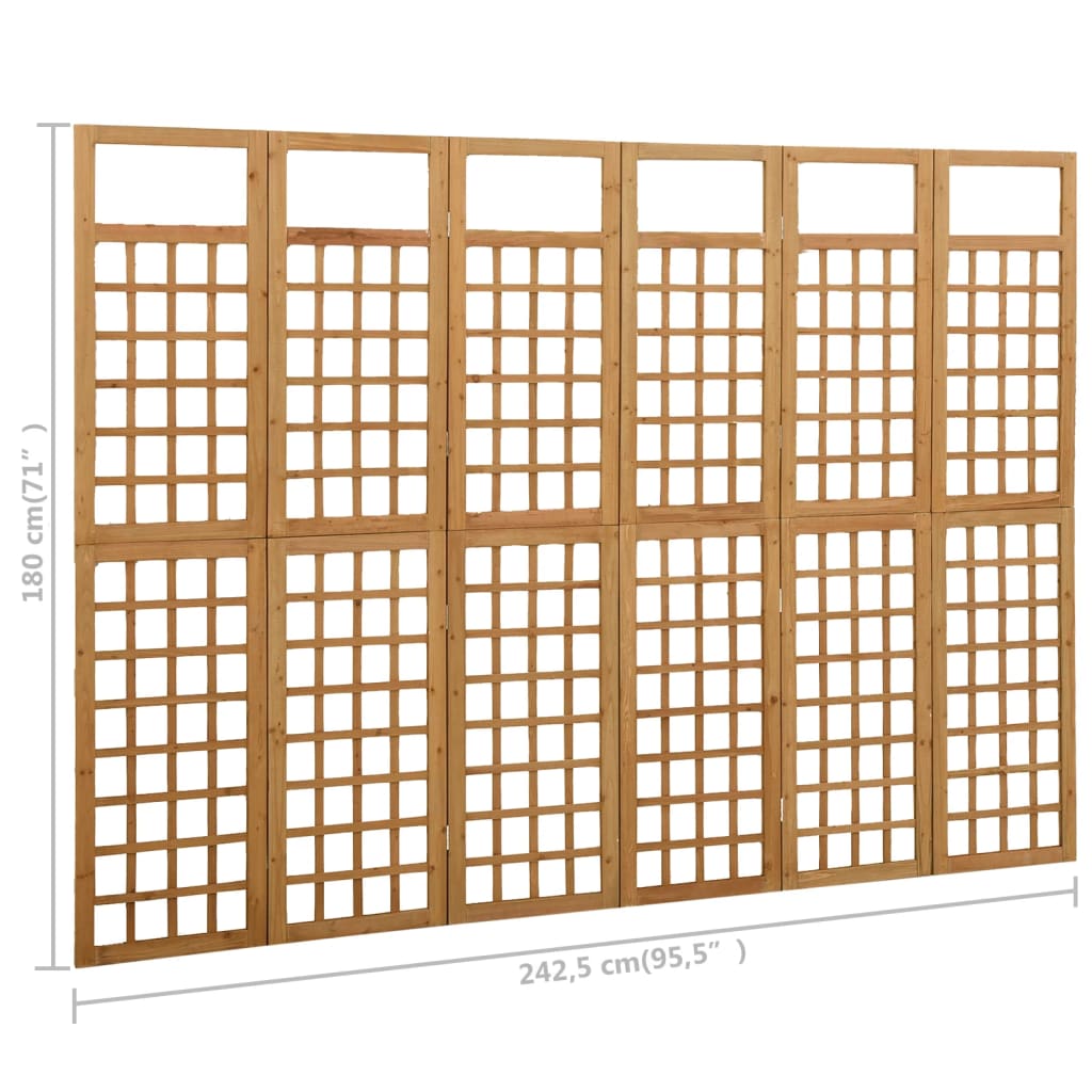 Romdeler/Espalier 6 Paneler Heltre Gran 242,5X180 Cm