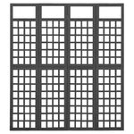 Romdeler/Espalier 4 Paneler Heltre Gran Svart 161X180 Cm