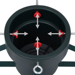 Juletrestativ Svart 46X46X19 Cm