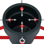 Juletrestativ Grønn Og Rød 46X46X19 Cm