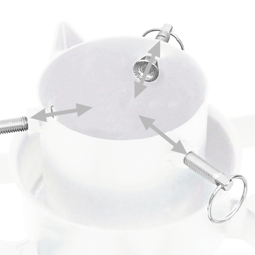 Juletrestativ Hvit 47X47X13,5 Cm