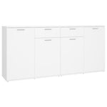 Skjenk Hvit 160X36X75 Cm Konstruert Tre