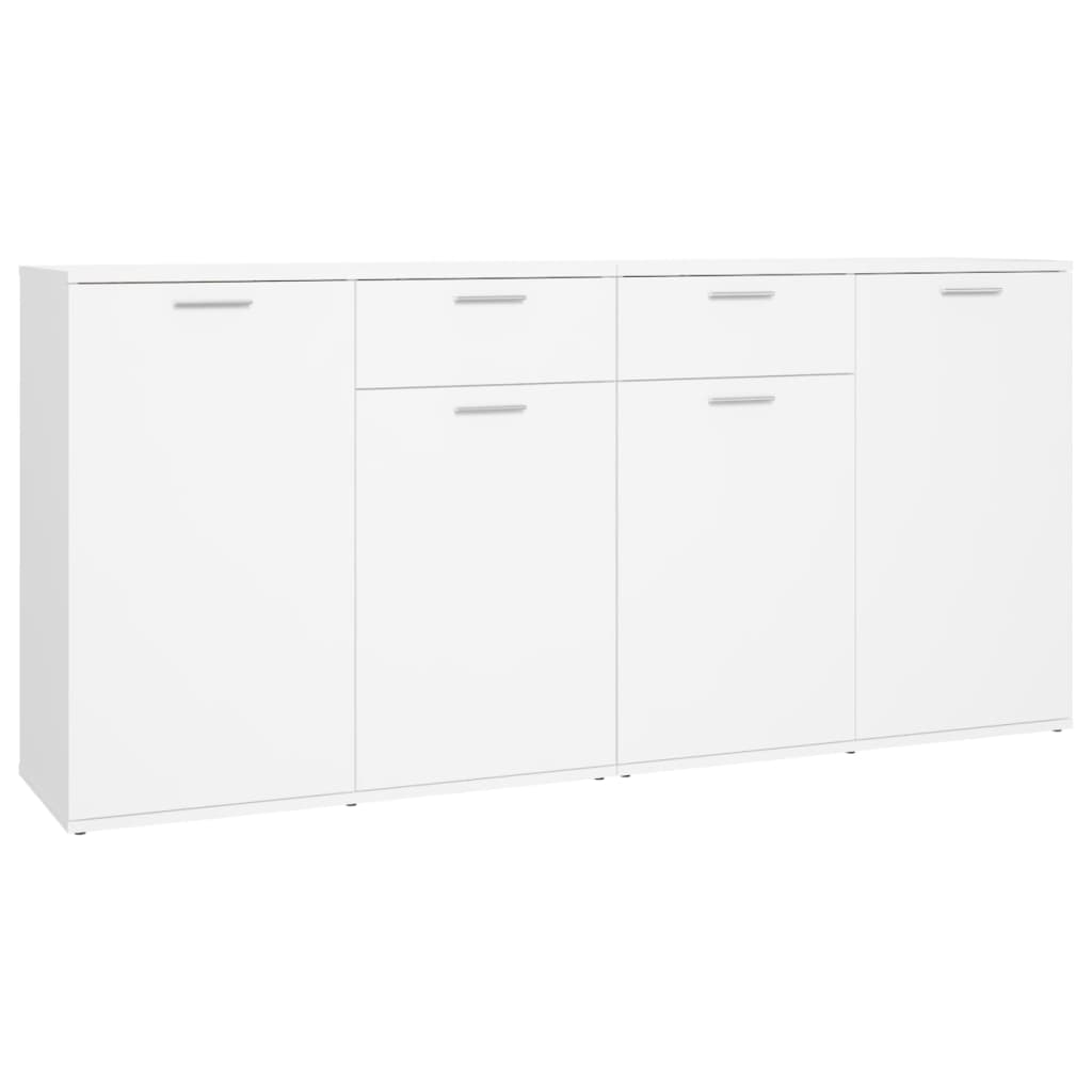 Skjenk Hvit 160X36X75 Cm Konstruert Tre
