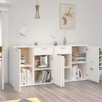 Skjenk Hvit 160X36X75 Cm Konstruert Tre