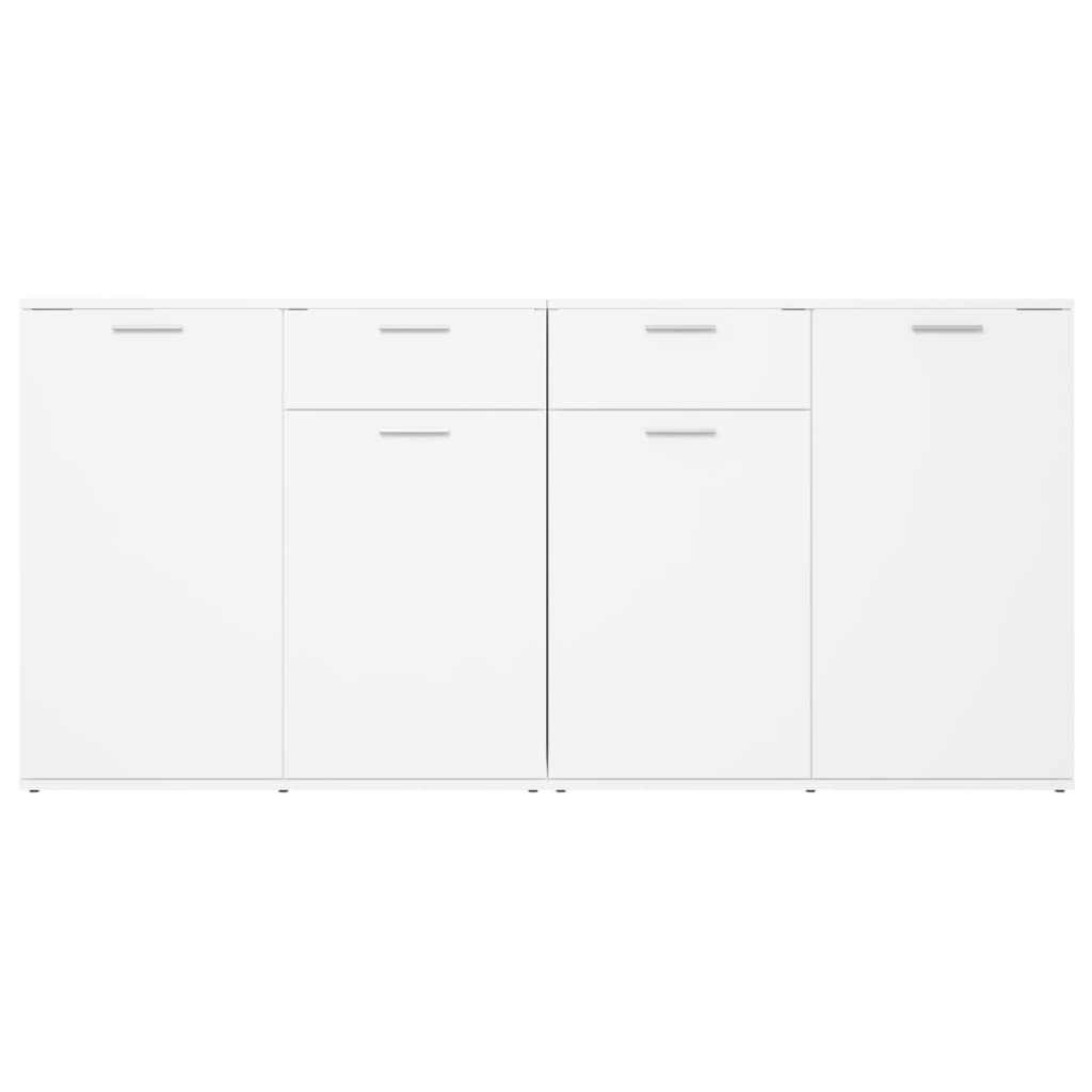 Skjenk Hvit 160X36X75 Cm Konstruert Tre