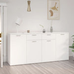 Skjenk Hvit 160X36X75 Cm Konstruert Tre