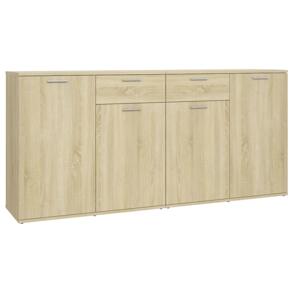 Skjenk Sonoma Eik 160X36X75 Cm Konstruert Tre