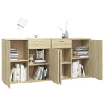 Skjenk Sonoma Eik 160X36X75 Cm Konstruert Tre