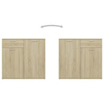 Skjenk Sonoma Eik 160X36X75 Cm Konstruert Tre